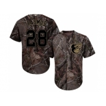 Men Baltimore Orioles #28 Colby Rasmus Camo Realtree Collection Cool Base Stitched MLB Jersey