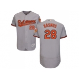 Men Baltimore Orioles #28 Colby Rasmus Grey Flexbase Authentic Collection Stitched MLB Jersey