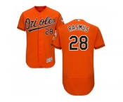 Men Baltimore Orioles #28 Colby Rasmus Orange Flexbase Authentic Collection Stitched MLB Jersey