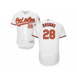 Men Baltimore Orioles #28 Colby Rasmus White Flexbase Authentic Collection Stitched MLB Jersey