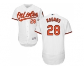 Men Baltimore Orioles #28 Colby Rasmus White Flexbase Authentic Collection Stitched MLB Jersey