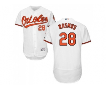 Men Baltimore Orioles #28 Colby Rasmus White Flexbase Authentic Collection Stitched MLB Jersey