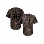 Men Baltimore Orioles #36 Caleb Joseph Camo Realtree Collection Cool Base Stitched MLB Jersey