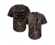 Men Baltimore Orioles #36 Caleb Joseph Camo Realtree Collection Cool Base Stitched MLB Jersey