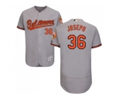 Men Baltimore Orioles #36 Caleb Joseph Grey Flexbase Authentic Collection Stitched MLB Jersey