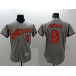 Men Baltimore Orioles #8 Cal Ripken Majestic Gary Flexbase Authentic Collection Player Jersey