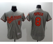 Men Baltimore Orioles #8 Cal Ripken Majestic Gary Flexbase Authentic Collection Player Jersey