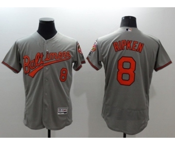 Men Baltimore Orioles #8 Cal Ripken Majestic Gary Flexbase Authentic Collection Player Jersey