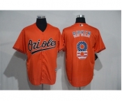 Men Baltimore Orioles #8 Cal Ripken Orange USA Flag Fashion MLB Jersey