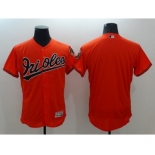 Men Baltimore Orioles Blank Majestic Orange Flexbase Authentic Collection Team Jersey