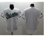 Men Baltimore Orioles Blank Majestic White Green Flexbase Authentic Collection Jersey