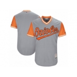 Men's 2017 Little League World Series Baltimore Orioles Gray Jersey