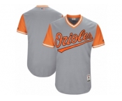 Men's 2017 Little League World Series Baltimore Orioles Gray Jersey