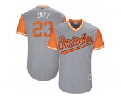 Men's 2017 Little League World Series Orioles #23 Joey Rickard Joey Gray Jersey