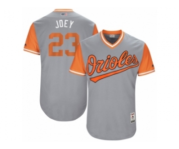 Men's 2017 Little League World Series Orioles #23 Joey Rickard Joey Gray Jersey