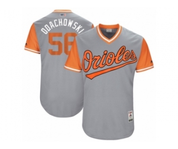 Men's 2017 Little League World Series Orioles Darren ODay #56 Odachowski Gray Jersey