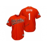 Men's Baltimore Orioles #1 Michael Bourn 2017 Spring Training Cool Base Stitched MLB Jersey