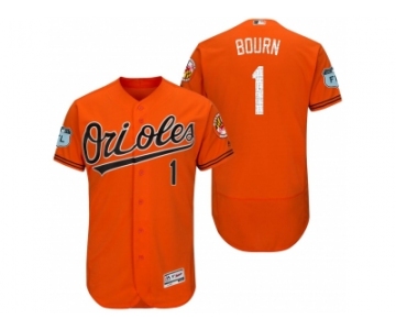 Men's Baltimore Orioles #1 Michael Bourn 2017 Spring Training Flex Base Authentic Collection Stitched Baseball Jersey