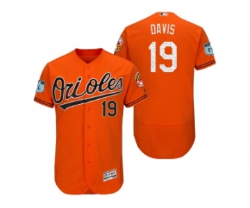 Men's Baltimore Orioles #19 Chris Davis 2017 Spring Training Flex Base Authentic Collection Stitched Baseball Jersey