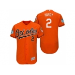 Men's Baltimore Orioles #2 J.J. Hardy 2017 Spring Training Flex Base Authentic Collection Stitched Baseball Jersey