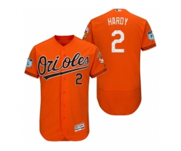 Men's Baltimore Orioles #2 J.J. Hardy 2017 Spring Training Flex Base Authentic Collection Stitched Baseball Jersey