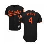 Men's Baltimore Orioles #4 Earl Weaver Black Alternate Flex Base Authentic Collection Baseball Jersey