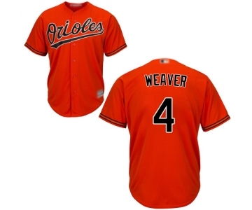 Men's Baltimore Orioles #4 Earl Weaver Replica Orange Alternate Cool Base Baseball Jersey