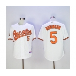 Men's Baltimore Orioles #5 Brooks Robinson Majestic White Authentic Jersey