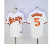 Men's Baltimore Orioles #5 Brooks Robinson Majestic White Authentic Jersey