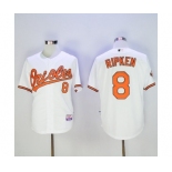 Men's Baltimore Orioles #8 Cal Ripken Majestic White Authentic Jersey