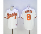 Men's Baltimore Orioles #8 Cal Ripken Majestic White Authentic Jersey