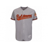 Men's Baltimore Orioles Majestic Blank Gray Road Flexbase Authentic Collection Team Jersey