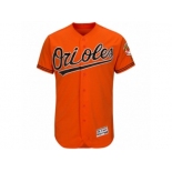 Men's Baltimore Orioles Majestic Blank Orange Alternate Flexbase Authentic Collection Team Jersey