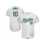 Men's Majestic Baltimore Orioles #10 Adam Jones White Celtic Flexbase Authentic Collection MLB Jersey