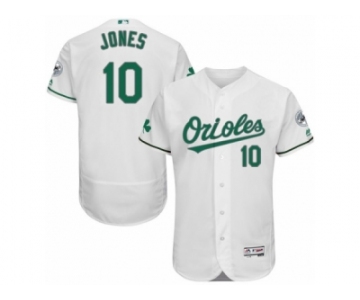 Men's Majestic Baltimore Orioles #10 Adam Jones White Celtic Flexbase Authentic Collection MLB Jersey