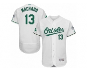 Men's Majestic Baltimore Orioles #13 Manny Machado White Celtic Flexbase Authentic Collection MLB Jersey