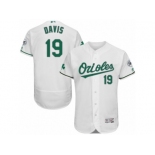 Men's Majestic Baltimore Orioles #19 Chris Davis White Celtic Flexbase Authentic Collection MLB Jersey