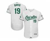 Men's Majestic Baltimore Orioles #19 Chris Davis White Celtic Flexbase Authentic Collection MLB Jersey