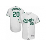 Men's Majestic Baltimore Orioles #20 Frank Robinson White Celtic Flexbase Authentic Collection MLB Jersey