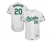 Men's Majestic Baltimore Orioles #20 Frank Robinson White Celtic Flexbase Authentic Collection MLB Jersey