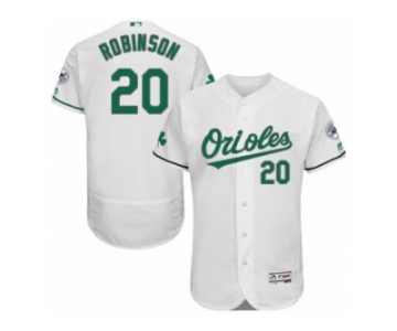 Men's Majestic Baltimore Orioles #20 Frank Robinson White Celtic Flexbase Authentic Collection MLB Jersey