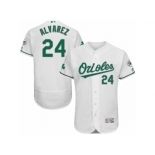 Men's Majestic Baltimore Orioles #24 Pedro Alvarez White Celtic Flexbase Authentic Collection MLB Jersey