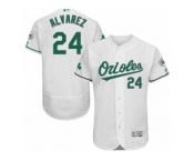 Men's Majestic Baltimore Orioles #24 Pedro Alvarez White Celtic Flexbase Authentic Collection MLB Jersey