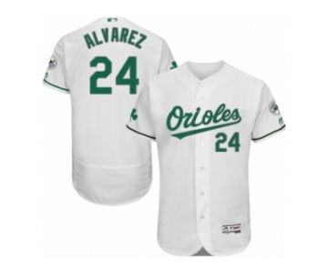 Men's Majestic Baltimore Orioles #24 Pedro Alvarez White Celtic Flexbase Authentic Collection MLB Jersey