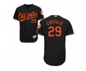 Men's Majestic Baltimore Orioles #29 Welington Castillo Black Flexbase Authentic Collection MLB Jersey