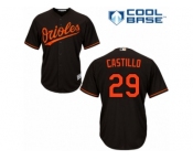 Men's Majestic Baltimore Orioles #29 Welington Castillo Replica Black Alternate Cool Base MLB Jersey