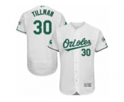 Men's Majestic Baltimore Orioles #30 Chris Tillman White Celtic Flexbase Authentic Collection MLB Jersey