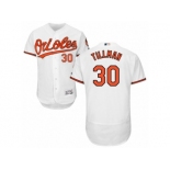 Men's Majestic Baltimore Orioles #30 Chris Tillman White Flexbase Authentic Collection MLB Jersey