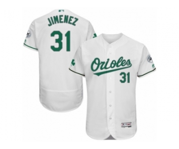 Men's Majestic Baltimore Orioles #31 Ubaldo Jimenez White Celtic Flexbase Authentic Collection MLB Jersey