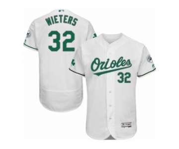 Men's Majestic Baltimore Orioles #32 Matt Wieters White Celtic Flexbase Authentic Collection MLB Jersey